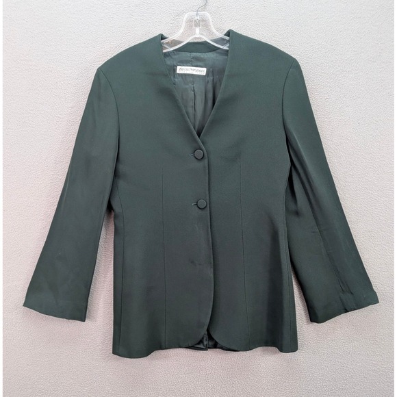Emporio Armani Women's Blazer 40 Pants 42 Suit Set Made in‎ Italy Green Career - Picture 2 of 16